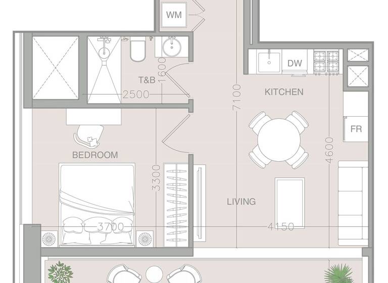 Wohnung zum Kauf provisionsfrei 268.360 € 2 Zimmer 58,9 m² Dubai 00000