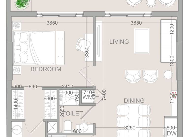 Wohnung zum Kauf provisionsfrei 305.128 € 2,5 Zimmer 82,2 m² Dubai 00000