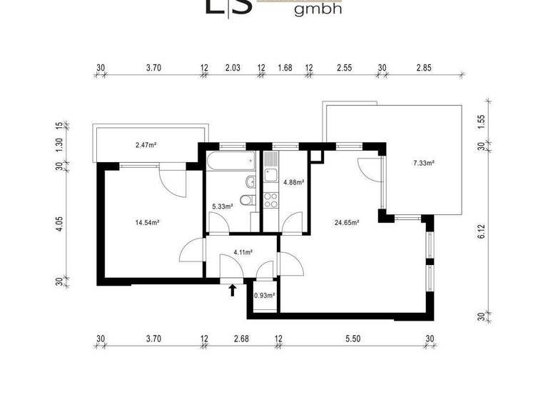 Wohnung zum Kauf 250.000 € 2,5 Zimmer 64,2 m² Kaltental Stuttgart 70569