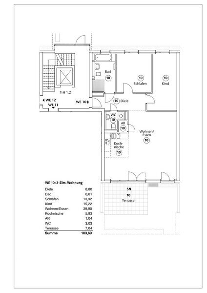 Wohnung zur Miete 700 € 3 Zimmer 103 m²<br/>Wohnfläche ab sofort<br/>Verfügbarkeit Max-Michallek-Straße Brackeler Feld Dortmund 44309