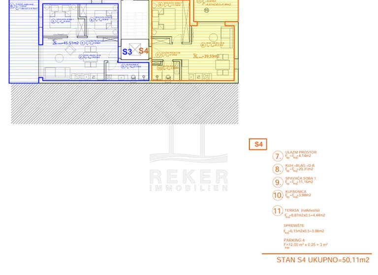 Wohnung zum Kauf - Erstbezug 155.341 € 2 Zimmer 50,1 m² 2. Geschoss Brodarica 22000