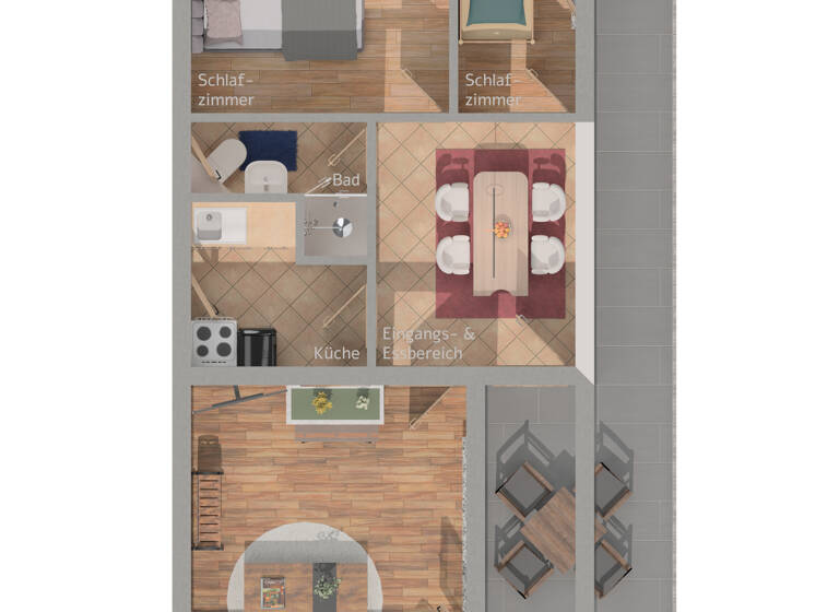 Bungalow zum Kauf als Kapitalanlage geeignet 183.000 € 3 Zimmer 59 m² 1.203 m² Grundstück Suhl 98528