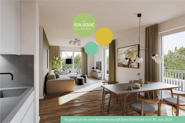 Wohnung zum Kauf - Neubau 929.000 € 4 Zimmer 100,4 m² 3. Geschoss frei ab sofort Mortonstraße 26 Am Hart München 80937