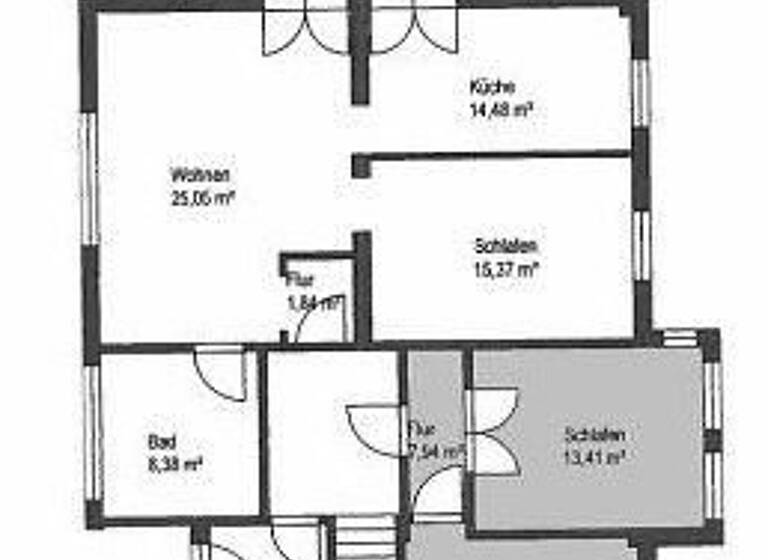 Wohnung zur Miete 435 € 2 Zimmer 44 m²<br/>Wohnfläche Harleshausen Kassel 34128