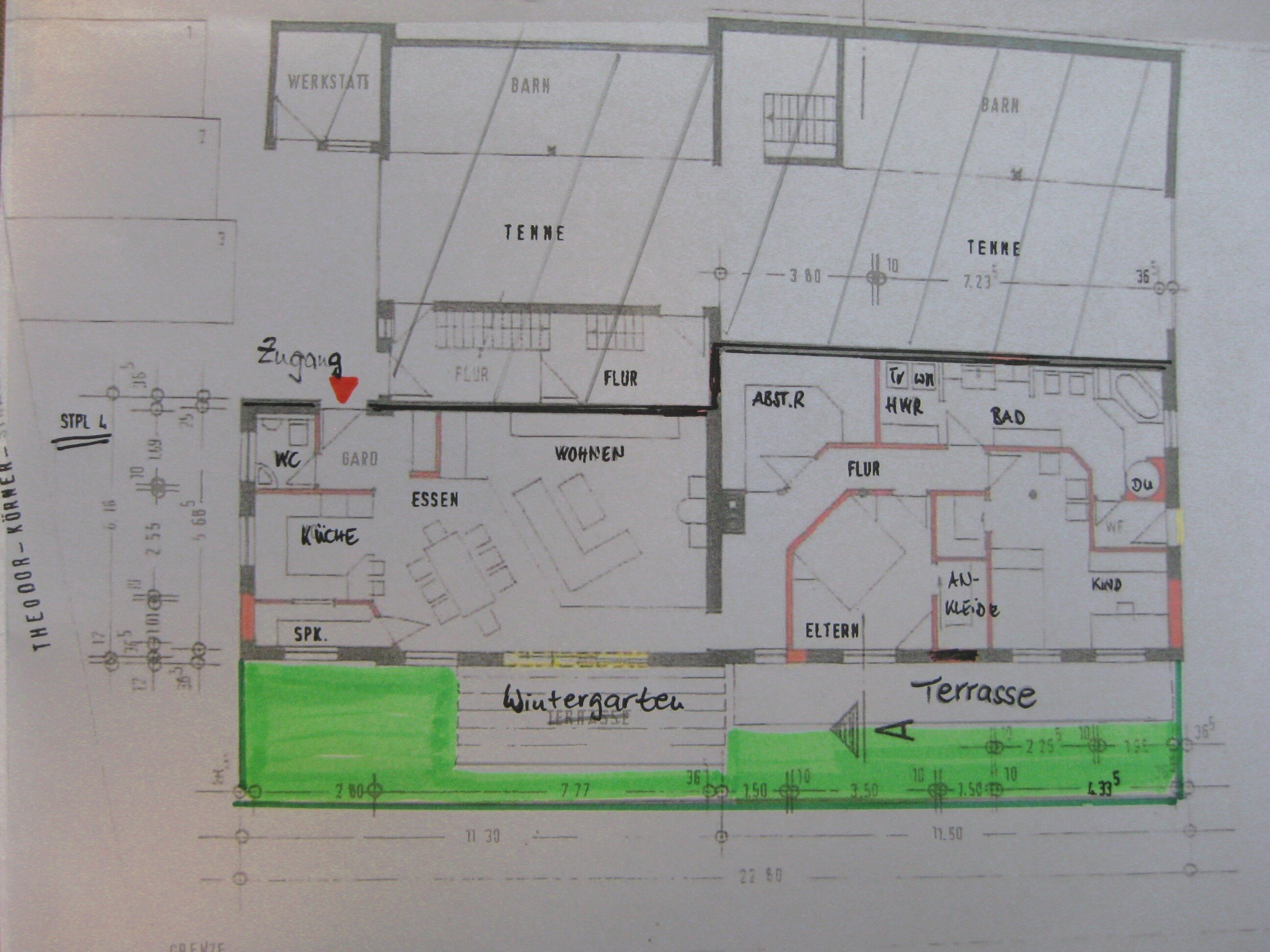 Wohnung zum Kauf 449.000 € 3 Zimmer 140 m²<br/>Wohnfläche EG<br/>Geschoss Theodor Körner Str. Kuppingen Herrenberg 71083