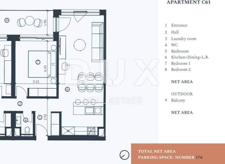 Wohnung zum Kauf 815.085 € 3 Zimmer 97 m² 3. Geschoss Savudrija, Zambratija, Crveni Vrh