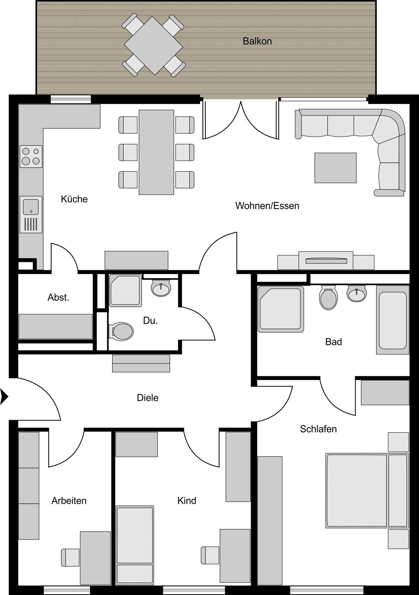 Wohnung zur Miete 1.791 € 4 Zimmer 106 m²<br/>Wohnfläche 1.<br/>Geschoss ab sofort<br/>Verfügbarkeit Heisingen Essen / Heisingen 45259