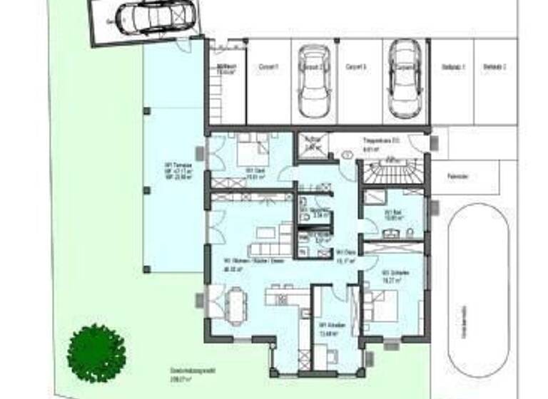 Wohnung zum Kauf provisionsfrei 658.115 € 4 Zimmer 153 m²<br/>Wohnfläche EG<br/>Geschoss Hochrainstraße 12 Würding Bad Füssing 94072
