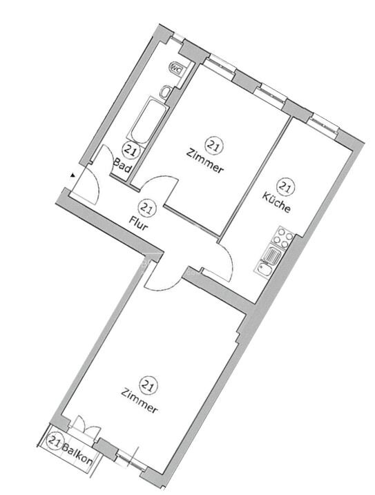 Wohnung zum Kauf provisionsfrei 439.000 € 2 Zimmer 65,6 m²<br/>Wohnfläche 3.<br/>Geschoss Rigaer Str. 75 Friedrichshain Berlin 10247