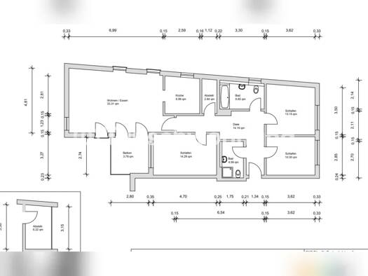 Wohnung zur Miete Tauschwohnung 1.950 € 4 Zimmer 115 m² Sendling-Westpark München 80686