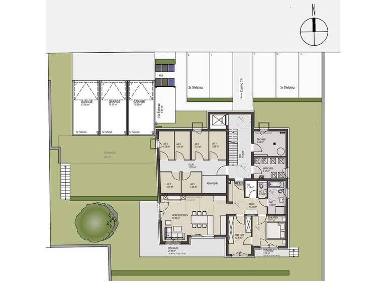 Wohnung zum Kauf provisionsfrei 357.500 € 2 Zimmer 90,1 m² Pfeffingen Albstadt-Pfeffingen 72459