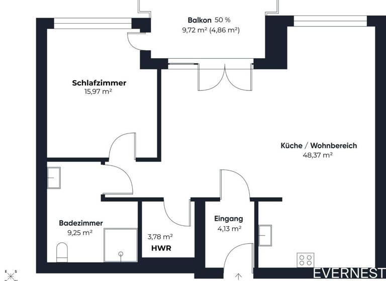 Wohnung zum Kauf 239.900 € 2 Zimmer 86,5 m² 2. Geschoss Hessisch Oldendorf 31840