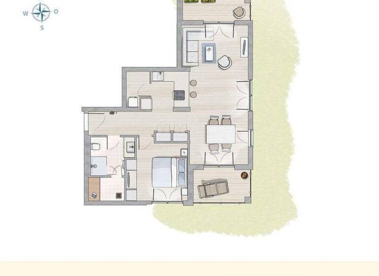 Terrassenwohnung zum Kauf provisionsfrei 759.725 € 2 Zimmer 68,8 m² 1. Geschoss Zingst 18374