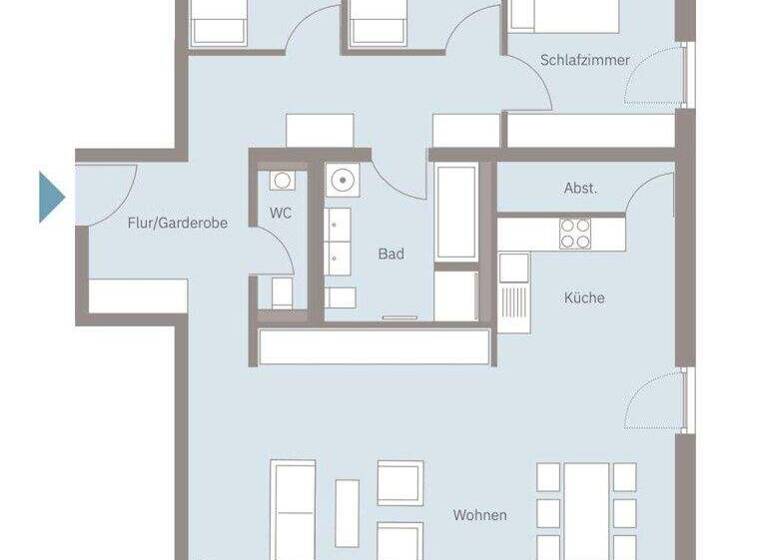 Wohnung zum Kauf 925.000 € 4 Zimmer 122,4 m² 1. Geschoss St. Georgen Freiburg im Breisgau / Sankt Georgen 79111