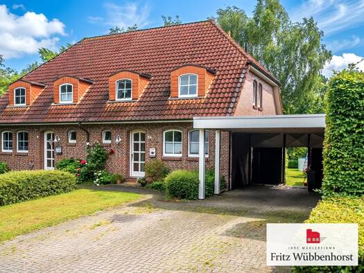 Doppelhaushälfte zum Kauf 295.000 € 4 Zimmer 117 m² 422 m² Grundstück Friedrichsfehn Edewecht 26188