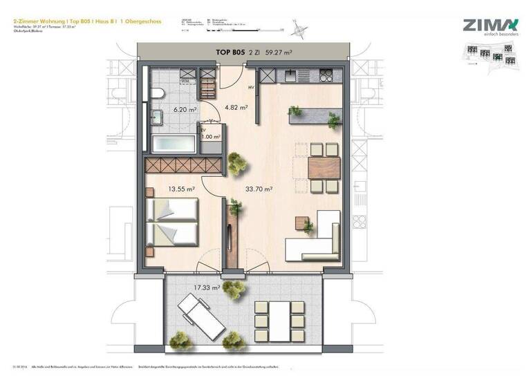 Wohnung zur Miete 910 € 2 Zimmer 59,3 m² 1. Geschoss frei ab 01.05.2026 Obdorfweg 3c Bludenz 6700