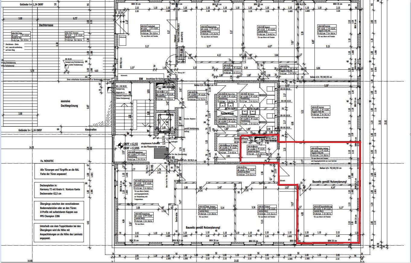 Bürofläche zur Miete 11,04 € 2,5 Zimmer 54 m²<br/>Bürofläche Paderborn - Kernstadt Paderborn 33100