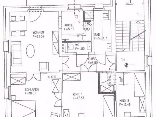 Wohnung zur Miete 880 € 4 Zimmer 92 m² 1. Geschoss frei ab sofort Nordvorstadt Weimar 99423