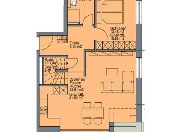 Maisonette zum Kauf - Erstbezug provisionsfrei 698.650 € 3 Zimmer 89 m² Geschoss 2/3 frei ab 01.07.2028 Denzenbergstraße 16 Denzenberg Tübingen 72074