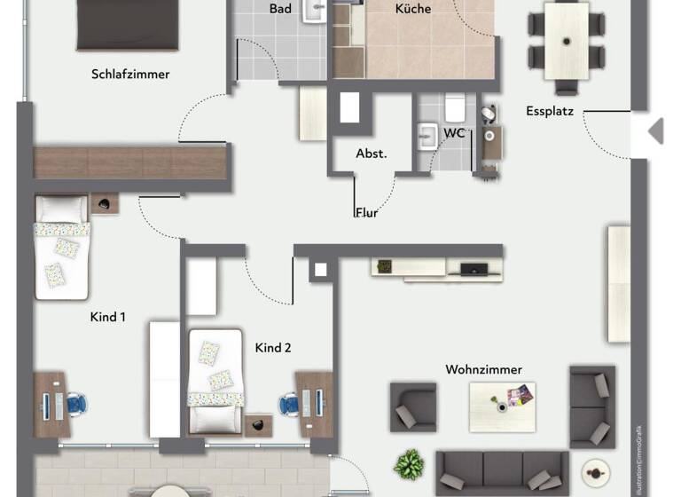 Wohnung zum Kauf 298.000 € 4 Zimmer 107 m² Kuchen 73329