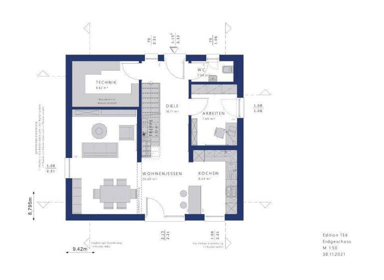Einfamilienhaus zum Kauf provisionsfrei 406.165 € 4 Zimmer 122 m² 650 m² Grundstück Uelleben Gotha 99867