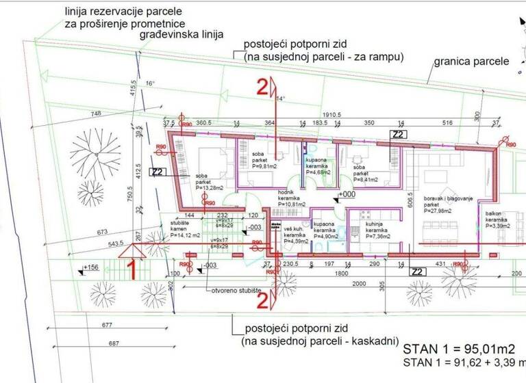 Wohnung zum Kauf 360.000 € 4 Zimmer 108 m² 1. Geschoss Crnomerec 0