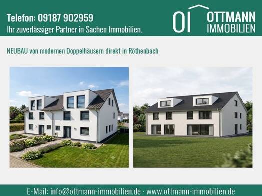 Doppelhaushälfte zum Kauf - Erstbezug 658.000 € 6 Zimmer 155 m² 326 m² Grundstück Röthenbach Röthenbach an der Pegnitz 90552