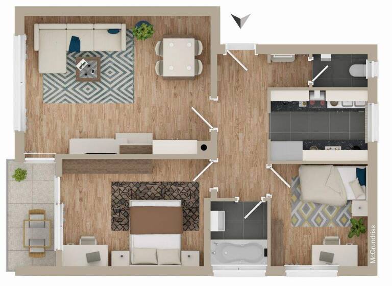 Wohnung zum Kauf 179.000 € 3 Zimmer 68,7 m² Marbach 71672