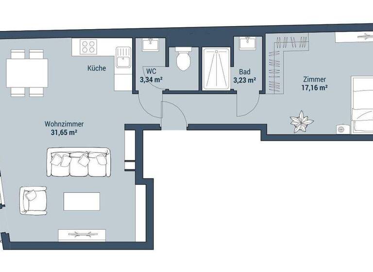 Büro zum Kauf 330.000 € 2 Zimmer Halbgasse Wien,Neubau 1070