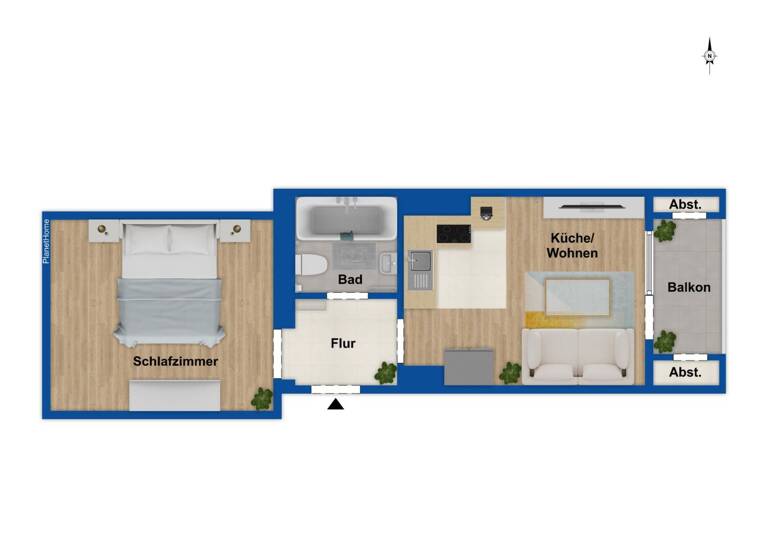 Wohnung zum Kauf 150.000 € 1 Zimmer 35,8 m²<br/>Wohnfläche Oberbilk Düsseldorf 40227