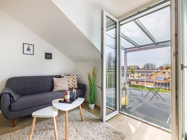 Wohnung zum Kauf 236.900 € 2 Zimmer 49,3 m² Dachgeschoss frei ab 01.08.2025 Oberachdorf Wörth a.d. Donau 93086