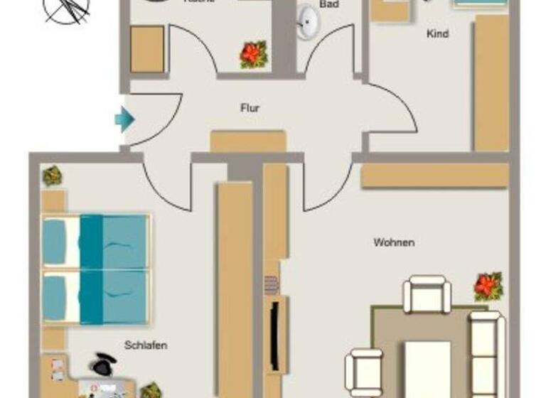 Wohnung zur Miete 507 € 3,5 Zimmer 65 m² EG frei ab 01.06.2026 Wiesenstraße 25 Süd Herten 45699