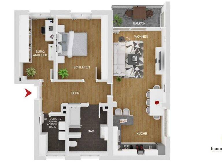 Wohnung zur Miete 990 € 3 Zimmer 76 m² frei ab 01.03.2026 Mark Hamm / Braam-Ostwennemar 59071