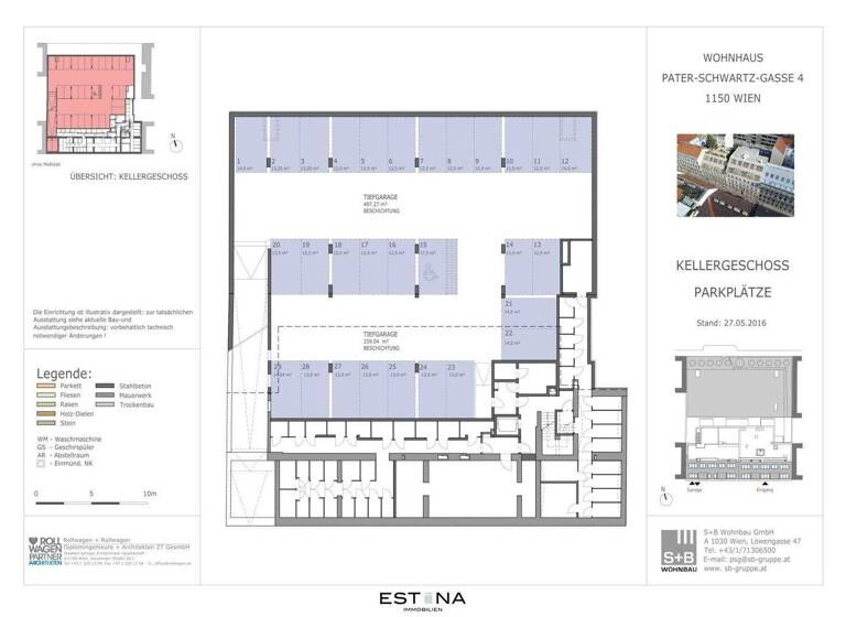 Tiefgaragenstellplatz zum Kauf 225.000 € Pater-Schwartz-Gasse Wien 1150