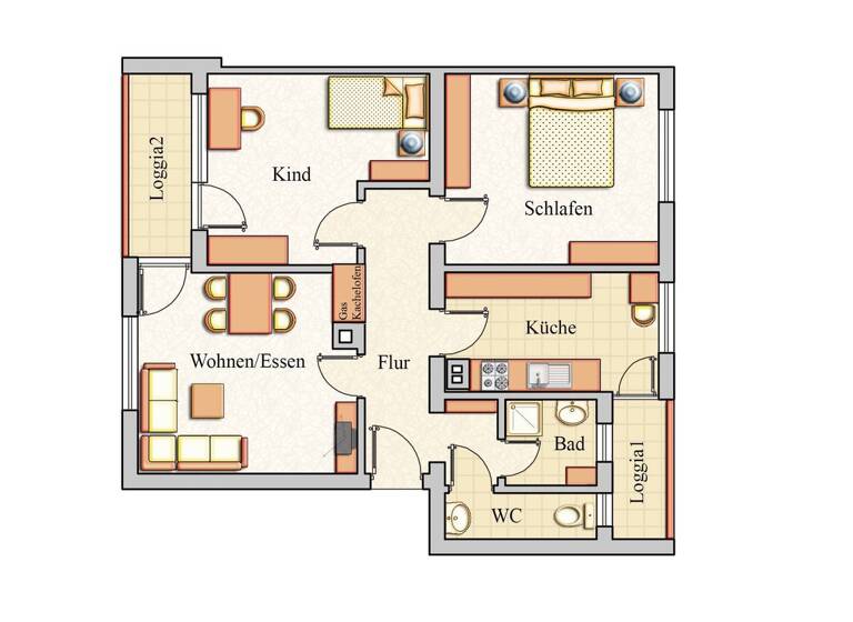 WG-Zimmer zur Miete 650 € 3 Zimmer 68 m² Geschoss 3/4 frei ab 01.06.2026 Eselsberg Ulm 89075