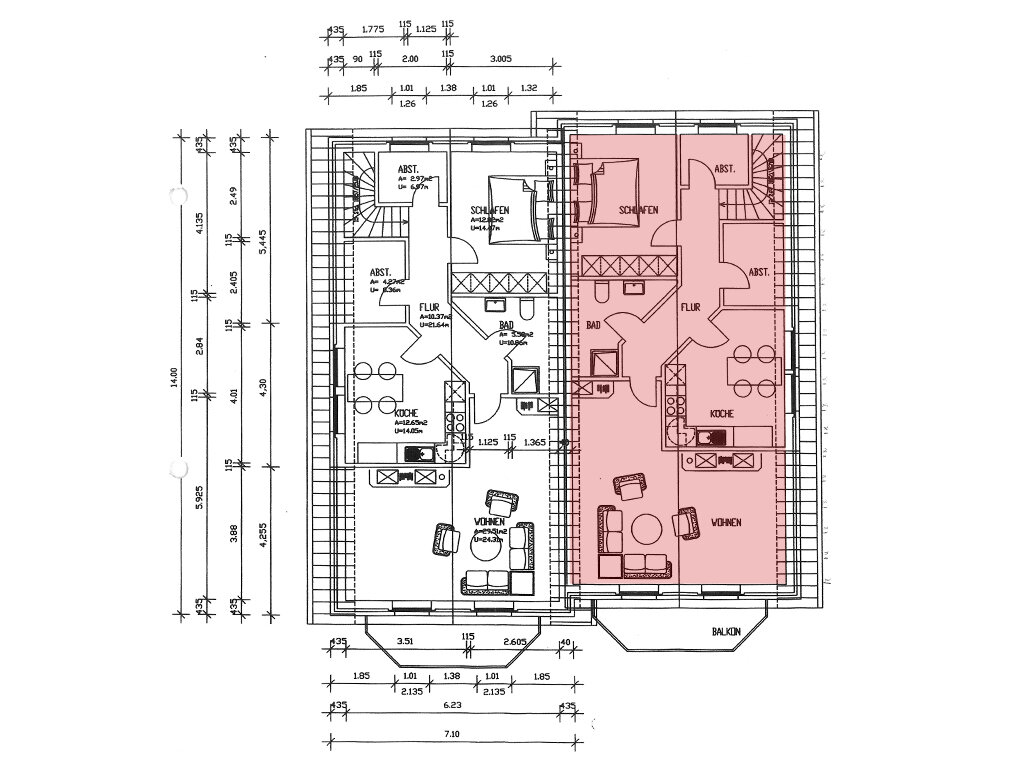 Wohnung zur Miete 675 € 2 Zimmer 78 m²<br/>Wohnfläche 1.<br/>Geschoss 01.03.2025<br/>Verfügbarkeit Westermarsch II Norden 26506