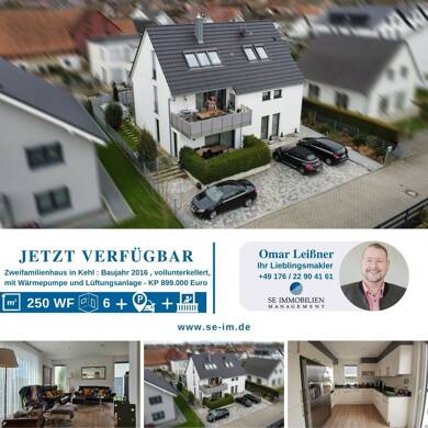 Mehrfamilienhaus zum Kauf 870.000 € 6 Zimmer 250 m² 441 m² Grundstück Goldscheuer Kehl 77694