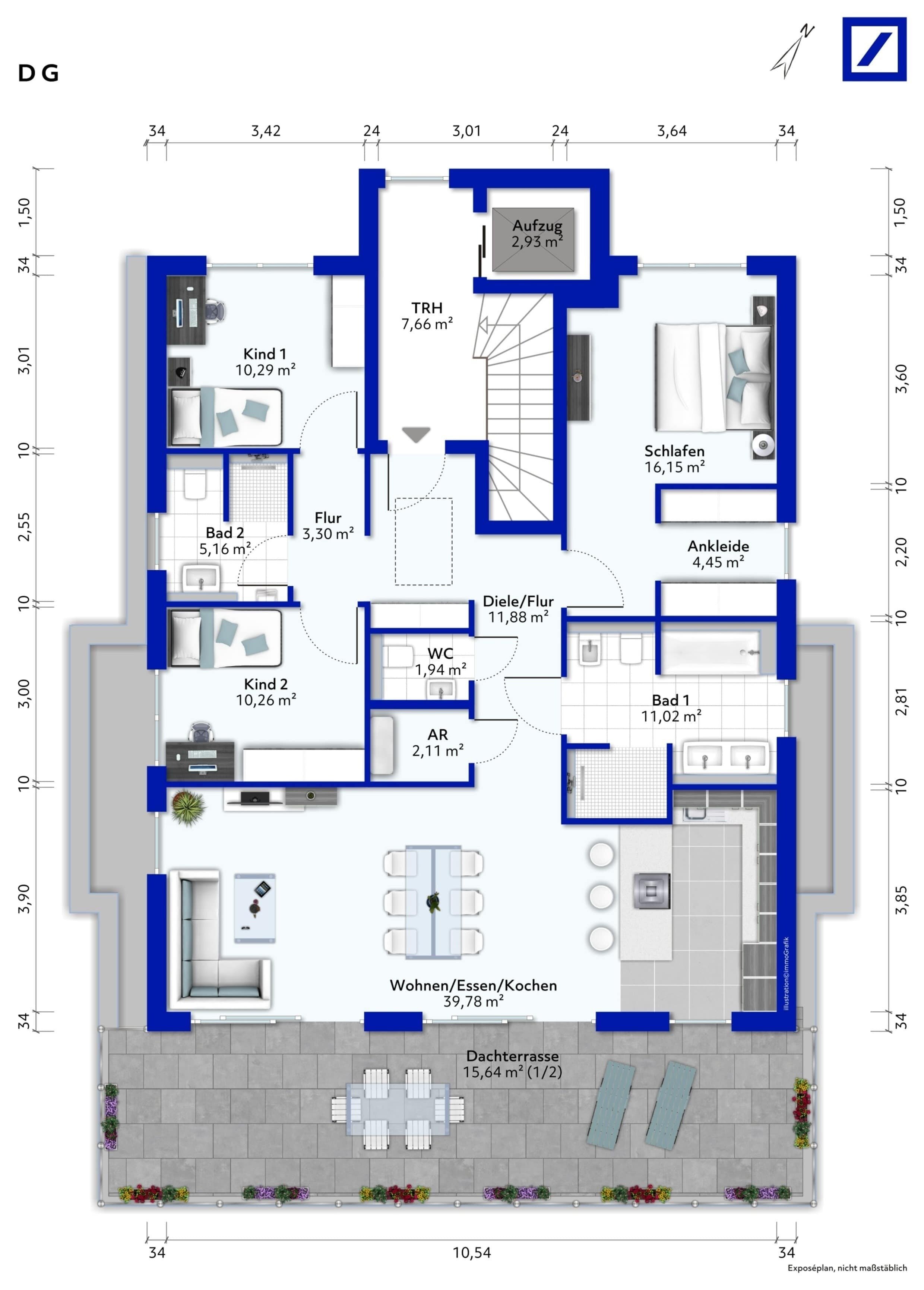 Penthouse zum Kauf provisionsfrei 769.900 € 4,5 Zimmer 131,4 m²<br/>Wohnfläche Bönnigheim 74357