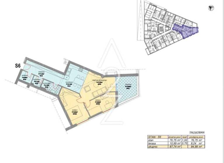 Wohnung zum Kauf 195.477 € 3 Zimmer 84 m² 1. Geschoss Mihovljan, Cakovec - Okolica Cakovec
