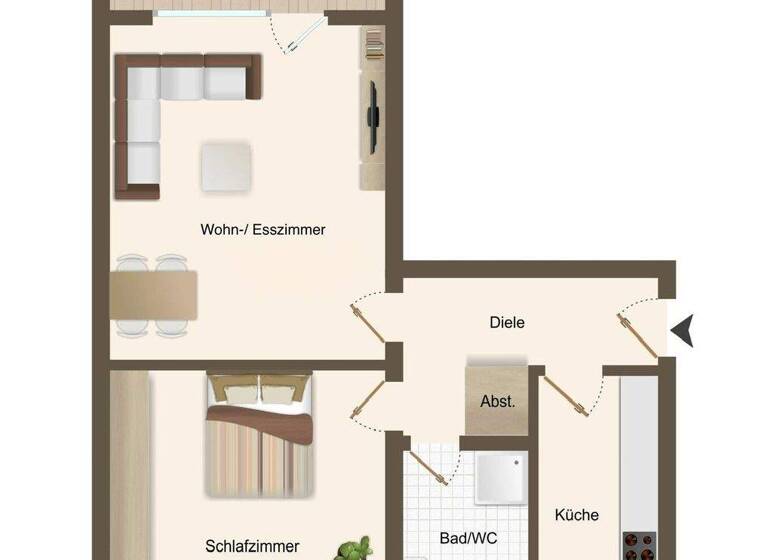 Wohnung zum Kauf 198.000 € 2 Zimmer 61 m² Hellerhof Düsseldorf 40595