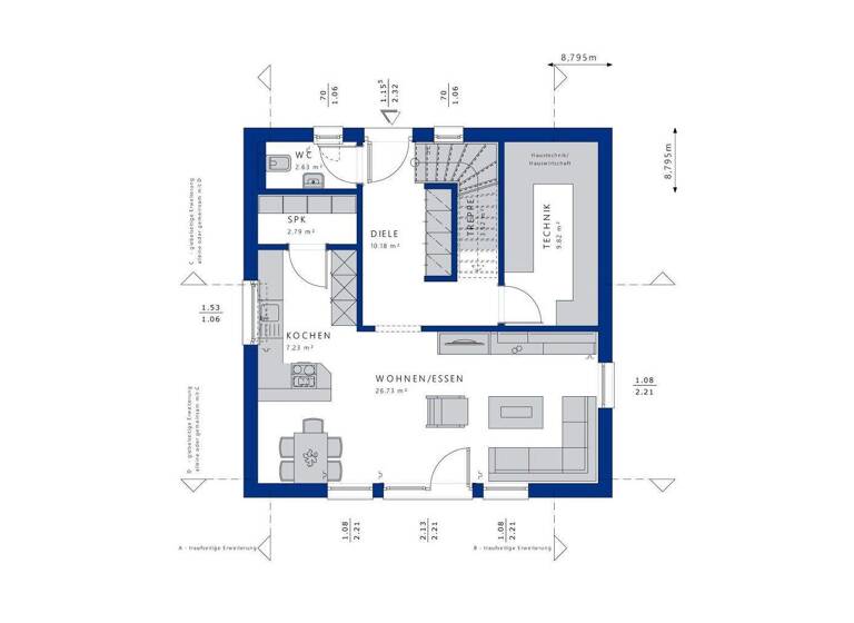 Haus zum Kauf 482.000 € 4 Zimmer 124 m² 600 m² Grundstück Ortenberg 63683