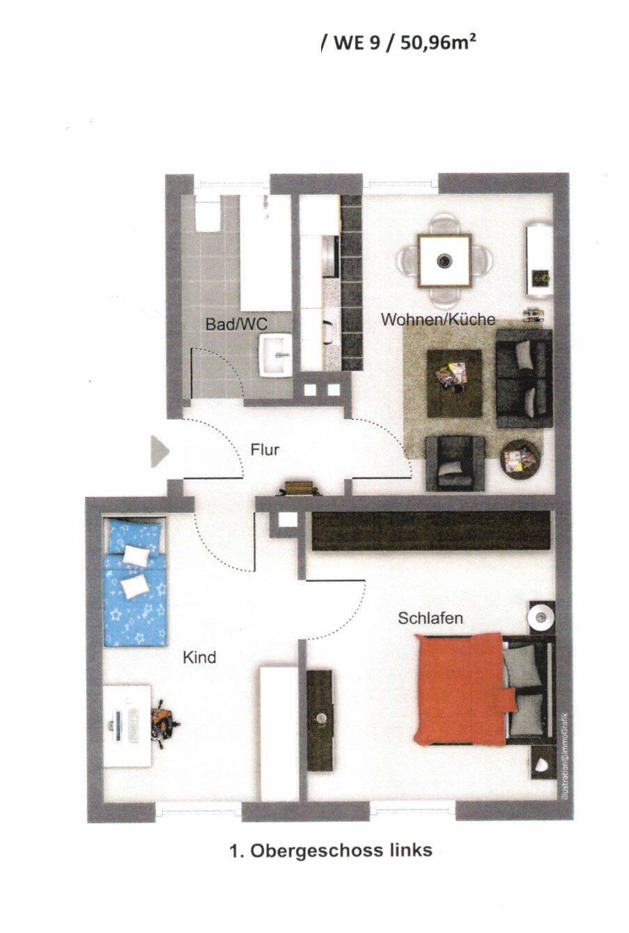 Wohnung zum Kauf 149.000 € 3 Zimmer 51 m²<br/>Wohnfläche 2.<br/>Geschoss Immenstadt Immenstadt im Allgäu 87509