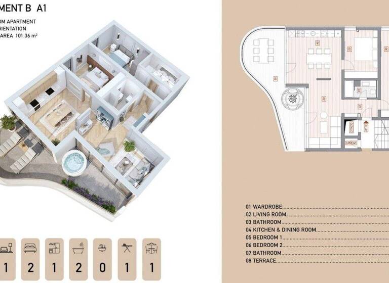 Wohnung zum Kauf 720.000 € 3 Zimmer 81 m² 1. Geschoss Opatija 0
