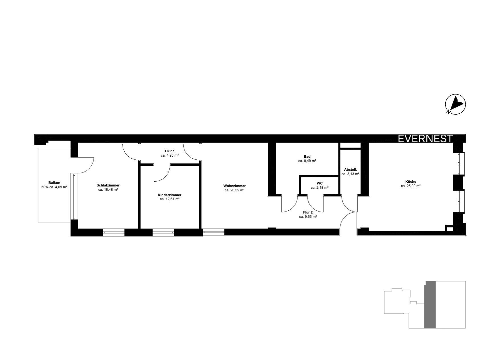 Wohnung zum Kauf 716.897 € 3 Zimmer 109 m²<br/>Wohnfläche 1.<br/>Geschoss Ludenberg Düsseldorf 40629