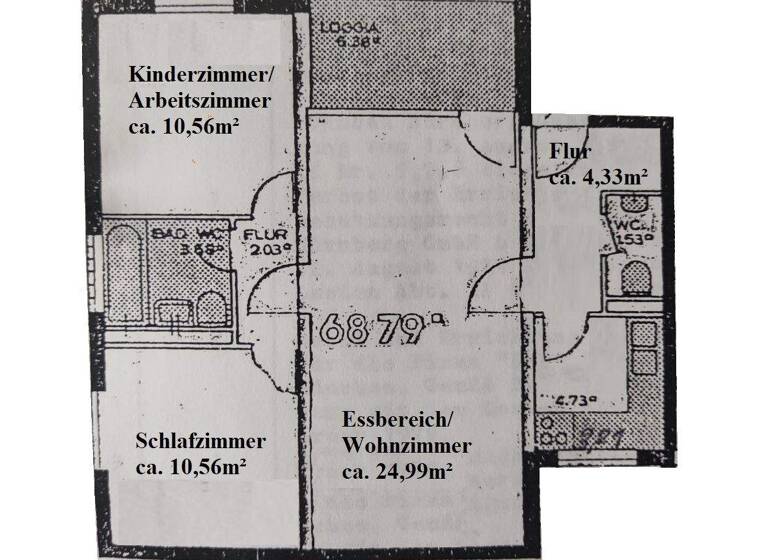 Wohnung zum Kauf 239.500 € 3 Zimmer 69 m² 3. Geschoss Noriker Str. 27 Tullnau Nürnberg 90402