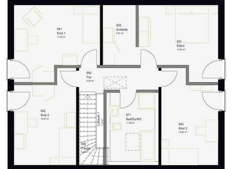Einfamilienhaus zum Kauf provisionsfrei 511.529 € 5 Zimmer 180 m² 420 m² Grundstück Villingen Villingen-Schwenningen 78048