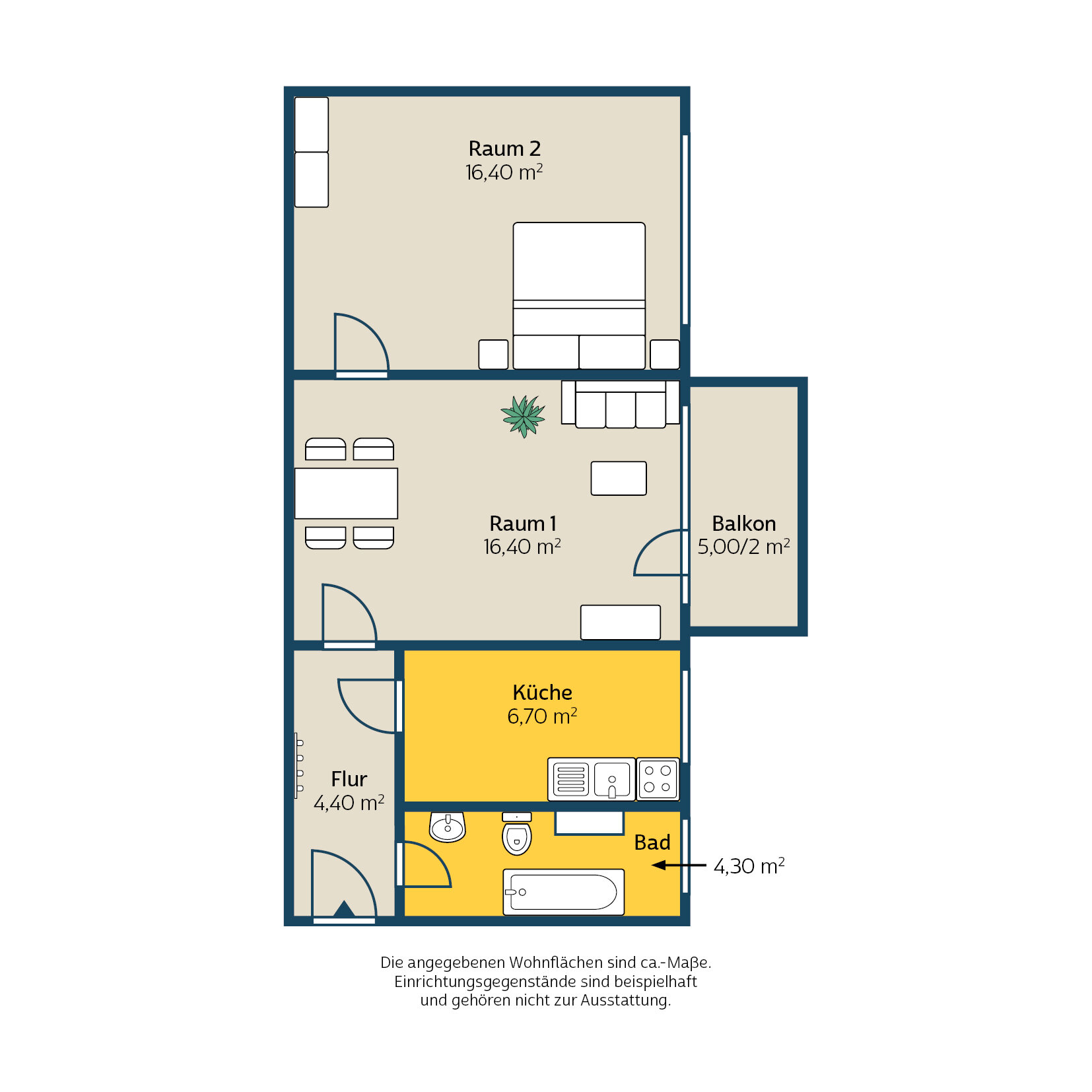 Wohnung zur Miete 378 € 2 Zimmer 50,7 m²<br/>Wohnfläche EG<br/>Geschoss 16.02.2025<br/>Verfügbarkeit Permoserstr. 10 Sellerhausen-Stünz Leipzig 04318