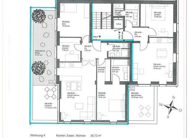 Terrassenwohnung zum Kauf 589.000 € 3,5 Zimmer 94 m² 1. Geschoss frei ab sofort Markt Schwaben 85570