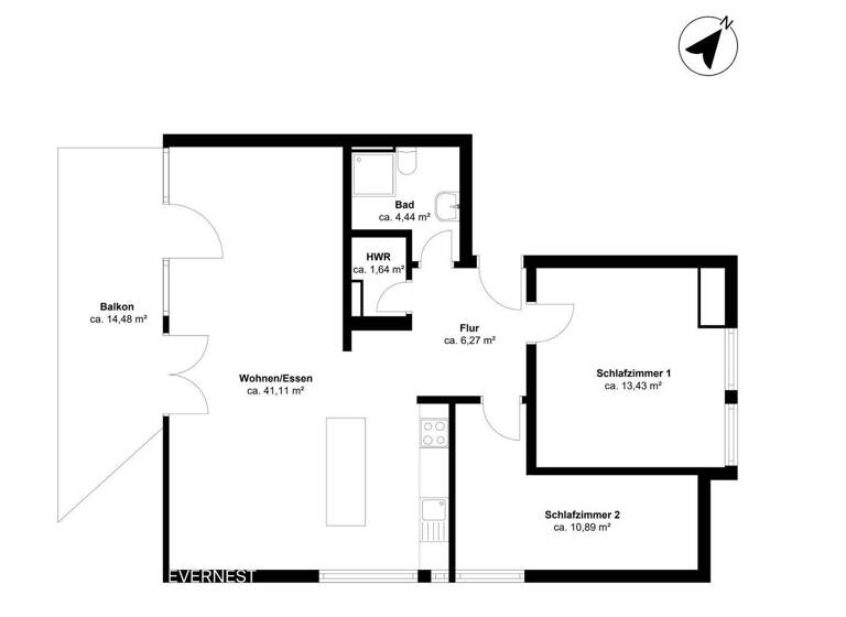 Wohnung zum Kauf 199.000 € 3 Zimmer 81,4 m² 4. Geschoss Herzogenrath 52134