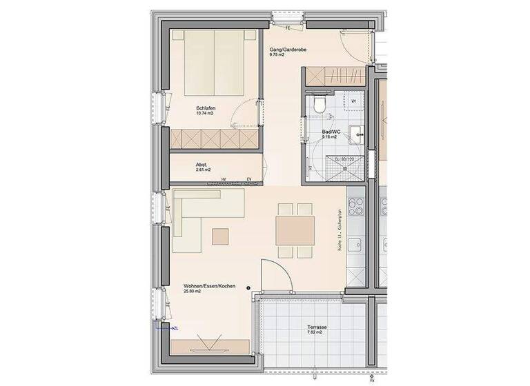 Wohnung zum Kauf - Erstbezug provisionsfrei 379.000 € 2 Zimmer 54,1 m² EG Lorettoweg 11, 13 und 13a Lustenau 6890